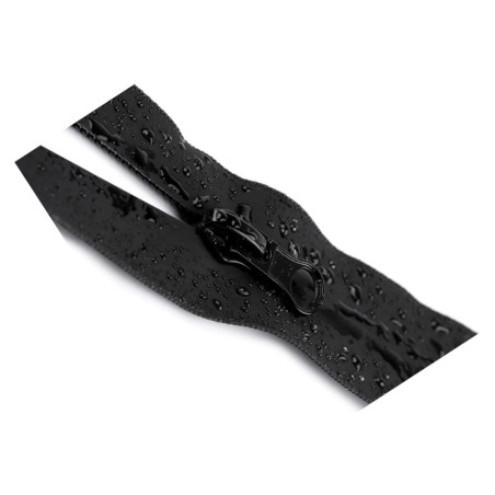 Sort vandafvisende 2-vejs lynlås 70 og 80 cm