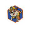6-kantet broderet Rubble Paw Patrol strygemærke 5,5x5,5 cm