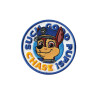 Rundt broderet Chase Paw Patrol strygemærke Ø 6,5 cm