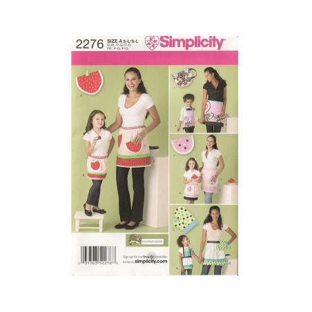 Forklæde og grydelapper  mor og barn  snitmønster