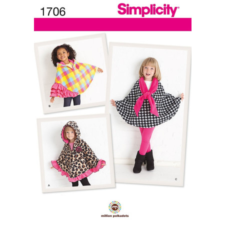 Slag til piger Simplicity Snitmønster S1706