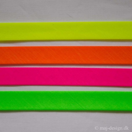 Skråbånd i Neonfarver, 18 og 25 mm