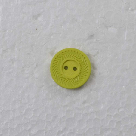Limegrøn  m/kant 2-hul knap 23mm