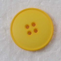 Gul 4-hul knap 25mm