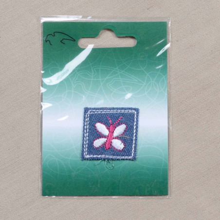 Sommerfugl 3x3 cm Strygemærke