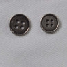 Knap 4-hul  GL.Sølv