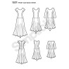 Kjole Simplicity Snitmønster S1537