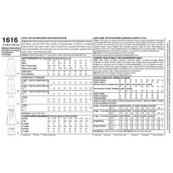 Snitmønstre Nederdel Simplicity