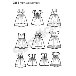 snitmønster Pige kjole,
