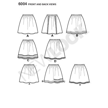 Snitmønster Nederdel