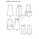 Kort kjole 5 varianter EASY Snitmønster