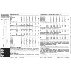 Frakke, top og bukser Snitmønster