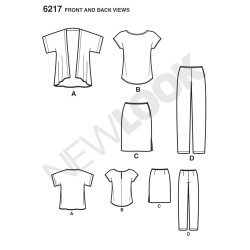 Nederdel,jakke og bukser Snitmønster