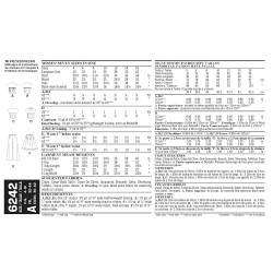 Corsage, top nederdel og bukser Snitmønster