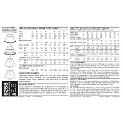 Pigetøj Nederdel 4 varianter Snitmønster