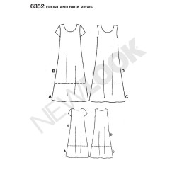 Sommerkjole 4 varianter Snitmønster