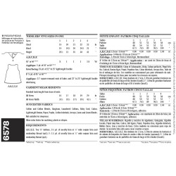 Pigekjole  m/tørklæde Snitmønster NEW LOOK EASY