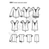 Bluse 6 varianter Snitmønster NEW LOOK easy