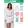 Bluse 6 varianter snitmønster NEW LOOK easy