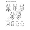 Vest 5 varianter Snitmønster NEW LOOK easy