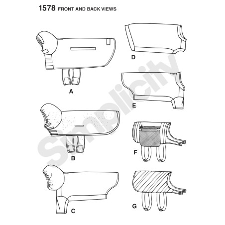 Tøj til store hunde Snitmønster