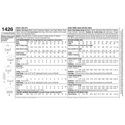 Bekinitop 1950 retro 4 varianter  snitmønster