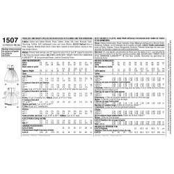 Brudepigekjole 2 størrelser snitmønster 