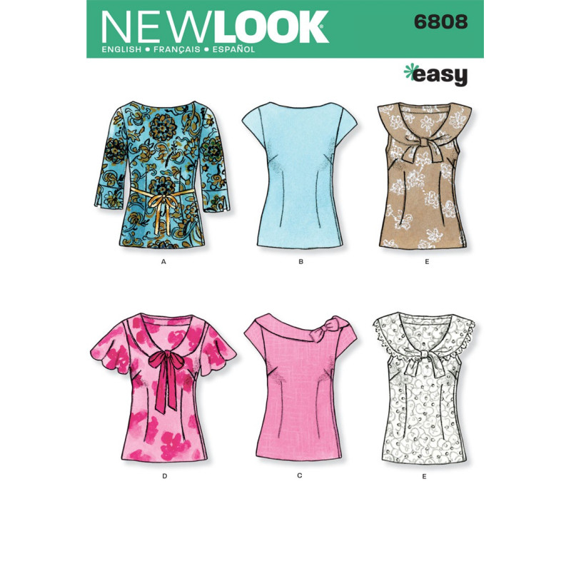 Bluse  6 varianter snitmønster NEW LOO easy