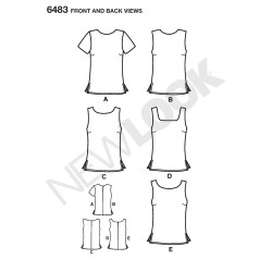 Bluse og top snitmønster NEW LOOK easy