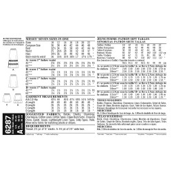 Nederdel 4 varianter Snitmønster NEW LOOK easy