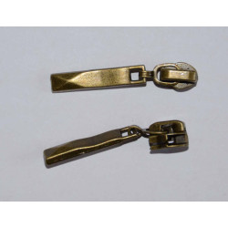 antik messing 4mm glider med flad pyamidestang