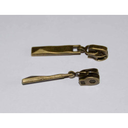 antik messing 4mm glider med flad pyamidestang