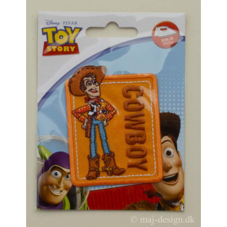 WOODY COWBOY strygemærke 7x5 cm