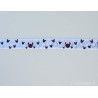 Minnie Mouse m/sølv folde elastik 23mm