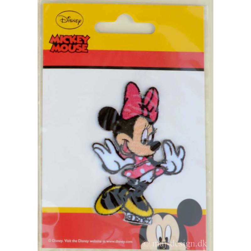 Minnie Mouse strygemærke 8x5,5 cm Minnie Mouse strygemærke 8x5,5 cm