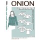 Jakke rundt bærestykke Onion snitmønster 1036