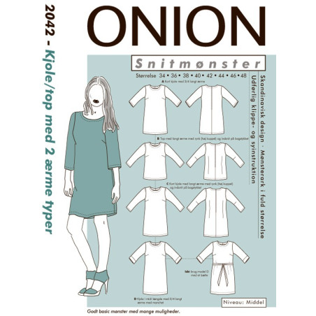 Kjole og top Onion snitmønster 2042