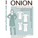 Kjole med drapering onion snitmønster 2038