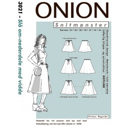 Slå om nederdel m/vidde onion snitmønster