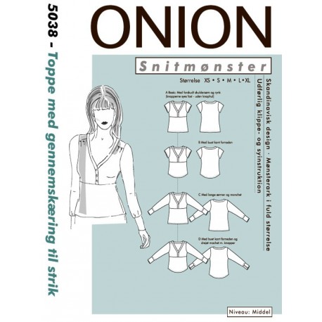Top/bluse onion snitmønster 5038