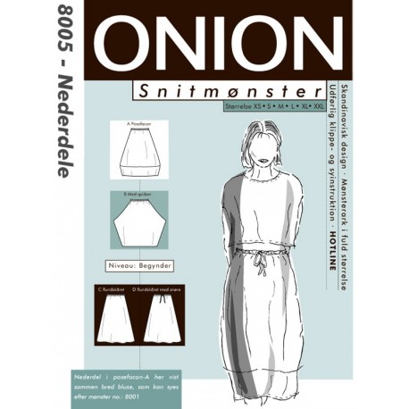 Nederdele onion snitmønster 8005
