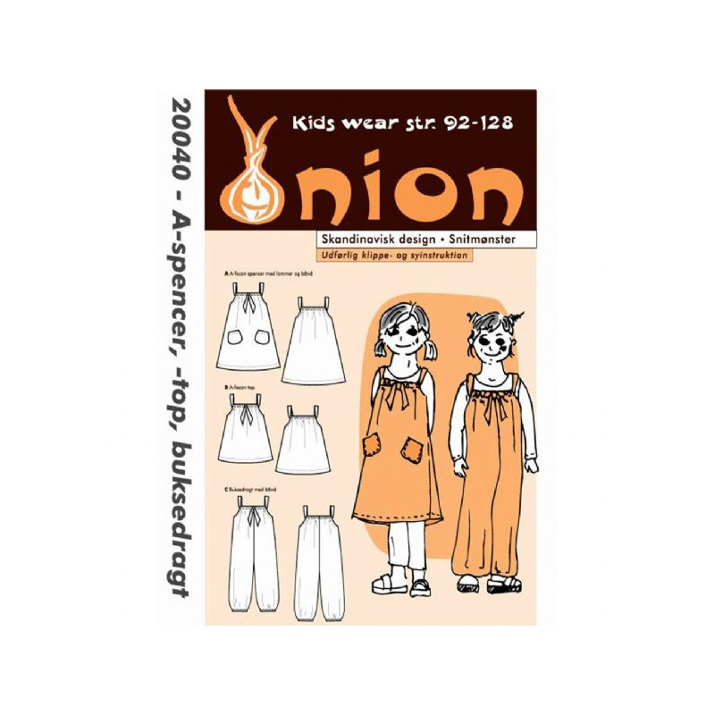 Spencer, top og buksedragt onion snitmønster 20040