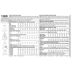 Nederdel flere varianter snitmønster