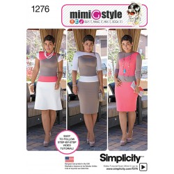 Kjole 3 varianter også plusmode snitmønster Mimi G Style