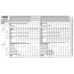 Kjole AmazingFit også plusmode snitmønster 1800