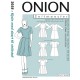 Kjole med skørt Onion snitmønster 2058