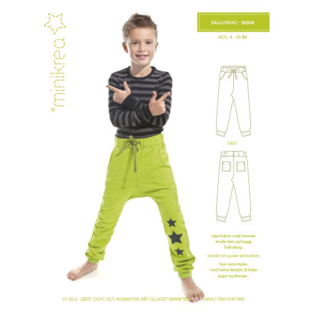 Baggybuks Minikrea snitmønster 30304