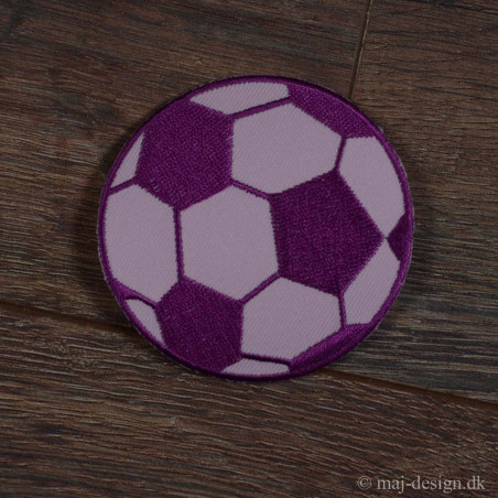 Fodbold Lyserød-Pink Ø 8 cm strygemærke
