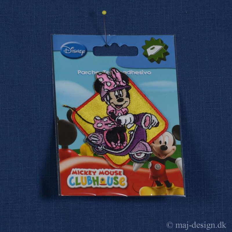 Minnie Mouse på Scooter 7x6,5 cm