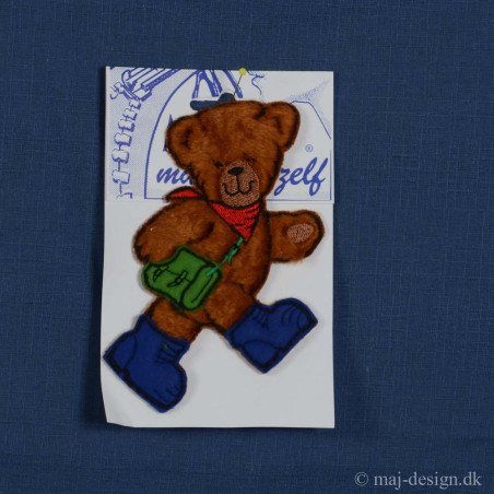 Teddy Bjørn med Skoletaske ca.12 cm høj Sy mærke
